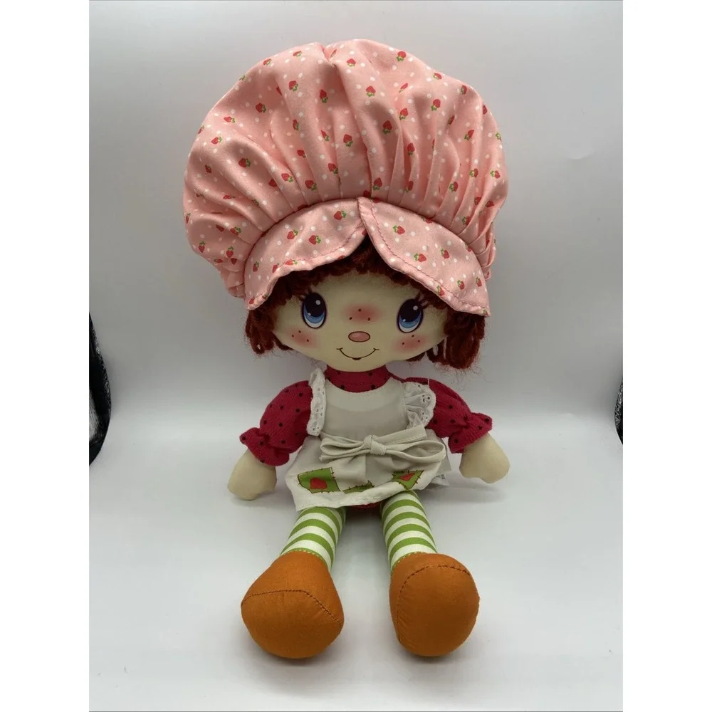 Basic Fun Strawberry Shortcake Plush Rag Doll 2021 Classic Style Red Yarn‎ Hair